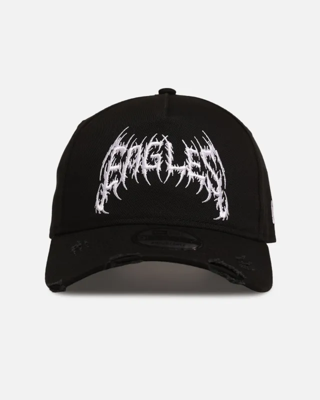 New Era Philadelphia Eagles 'Hardcore Arch' 9FORTY A-Frame Snapback Black/White sold by Culture Kings