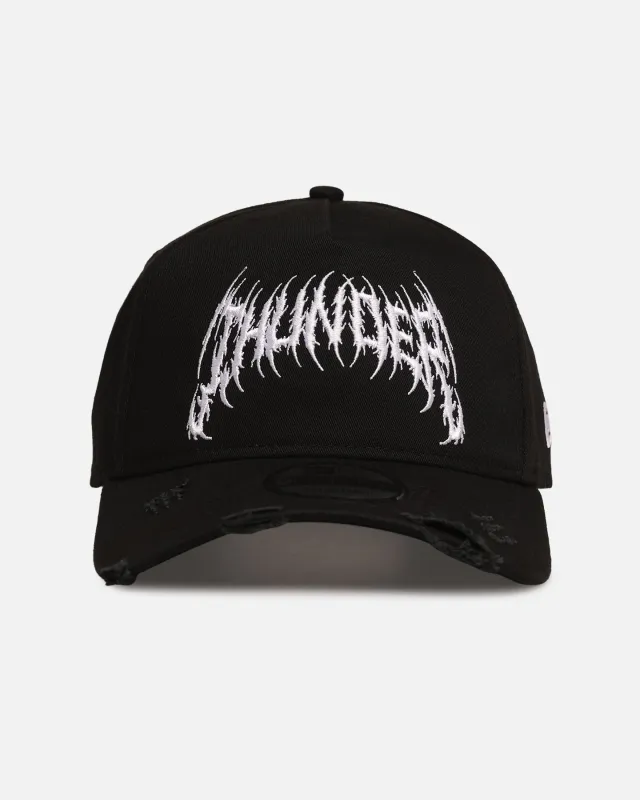 New Era Oklahoma City Thunder 'Hardcore Arch' 9FORTY A-Frame Snapback Black/White made by New Era