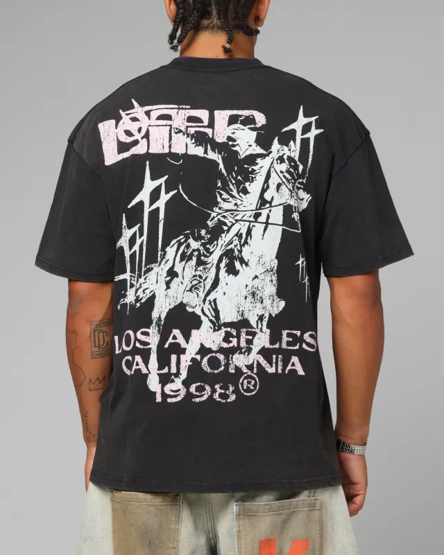 Loiter Dustborn T-Shirt Black Acidwash sold by Culture Kings