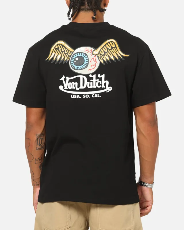 Von Dutch Flying Eyeball T-Shirt Black made by Von Dutch