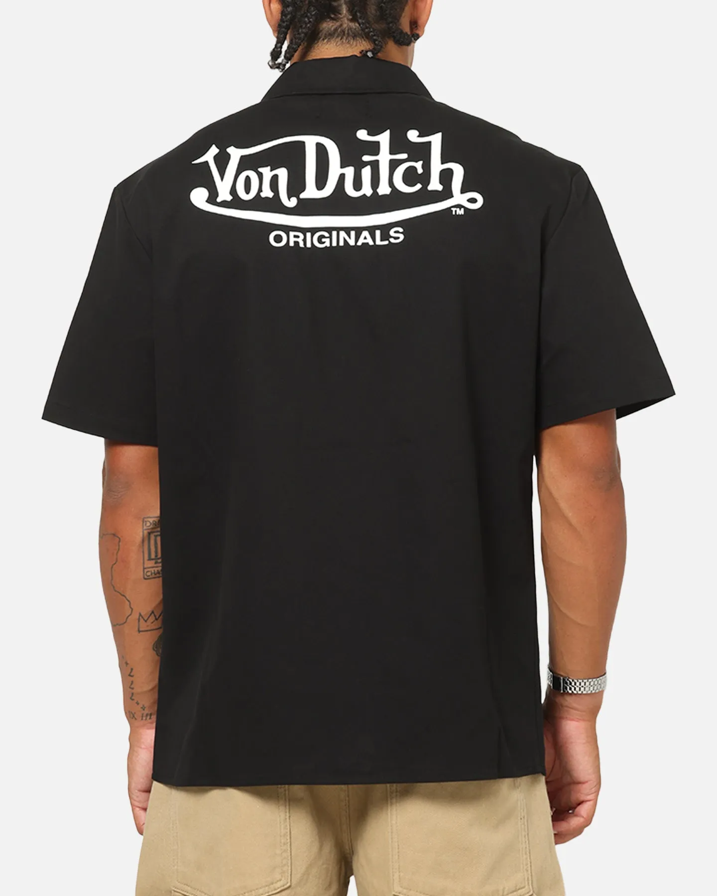 Von Dutch Button Up Shirt Black sold by Culture Kings