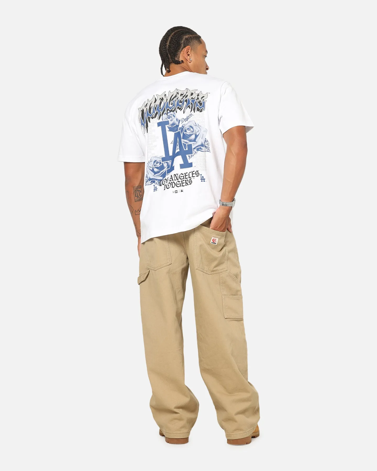 New Era Los Angeles Dodgers Rose Oversized T-Shirt White sold by Culture Kings product image thumbnail 3