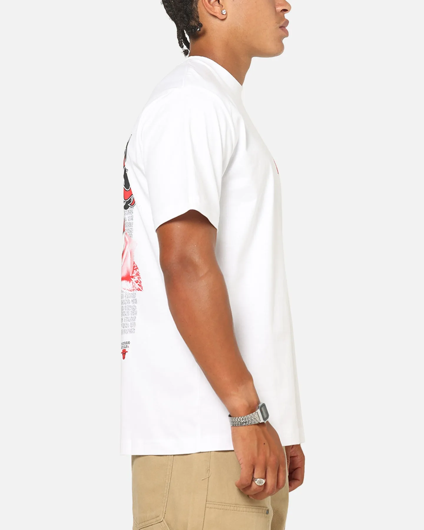 New Era Chicago Bulls Rose Oversized T-Shirt White sold by Culture Kings product image thumbnail 5