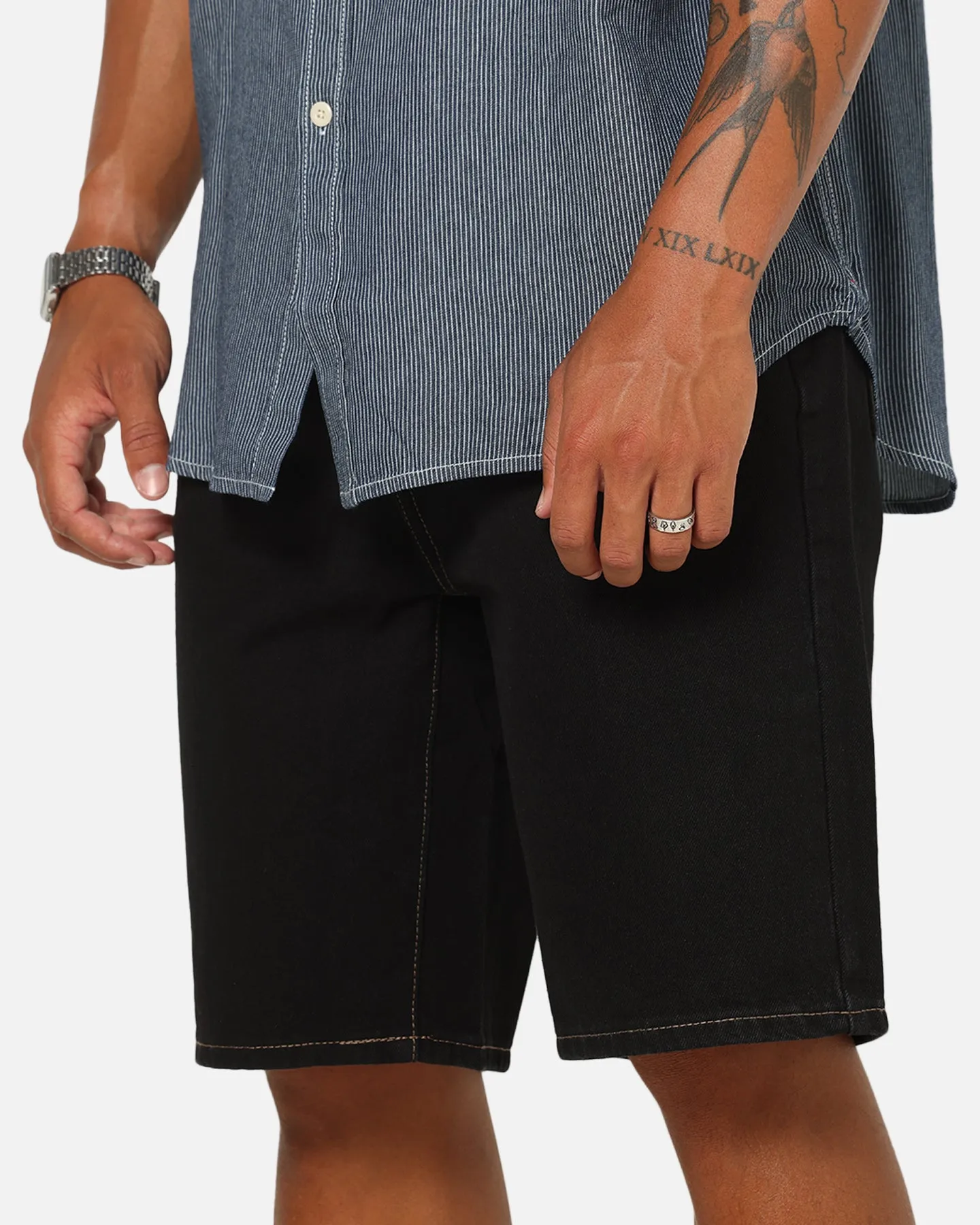 S Double Denim Standard Shorts Raw sold by Culture Kings product image thumbnail 4