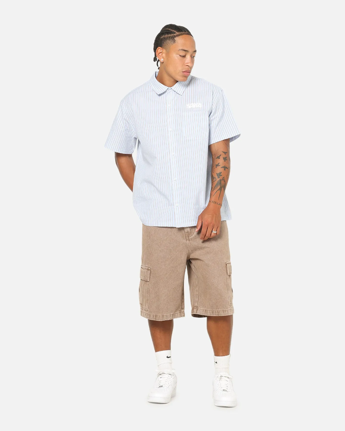 X-Large Baggy Cargo Denim 91 Shorts Smoke sold by Culture Kings product image thumbnail 2