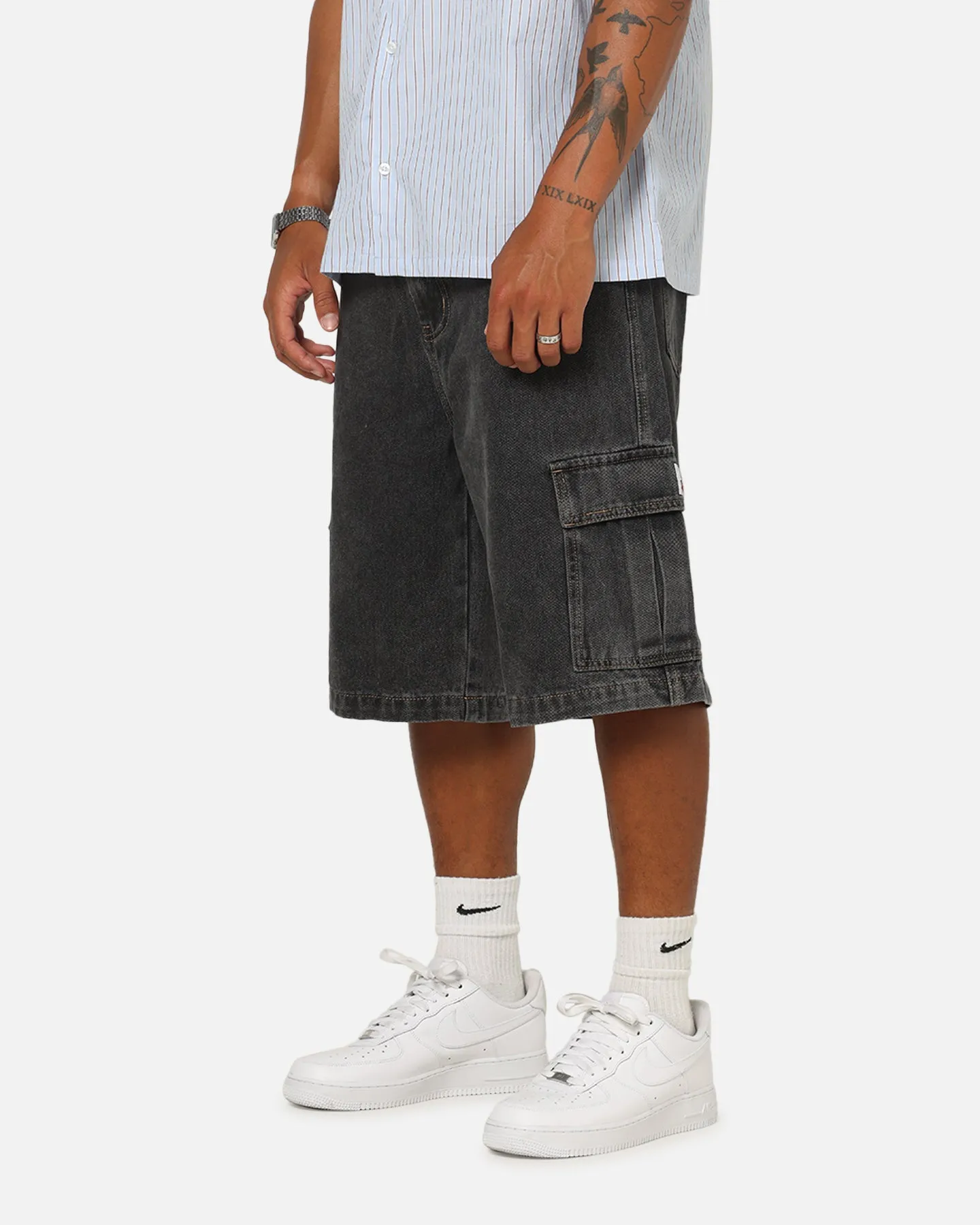 X-Large Baggy Cargo Denim 91 Shorts Washed Black sold by Culture Kings product image thumbnail 5