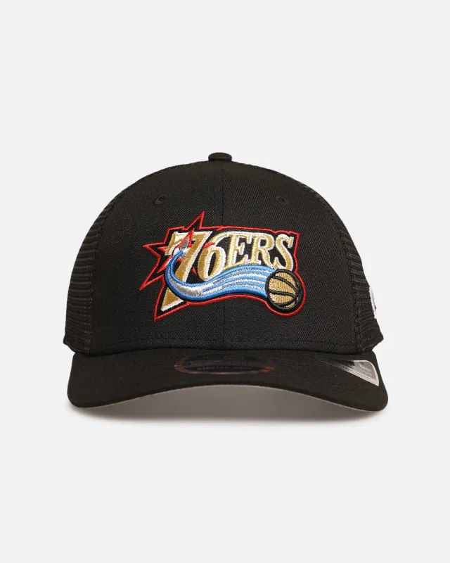 New Era Philadelphia 76ers 'HWC' 9SEVENTY Trucker Stretch Snapback Black sold by Culture Kings