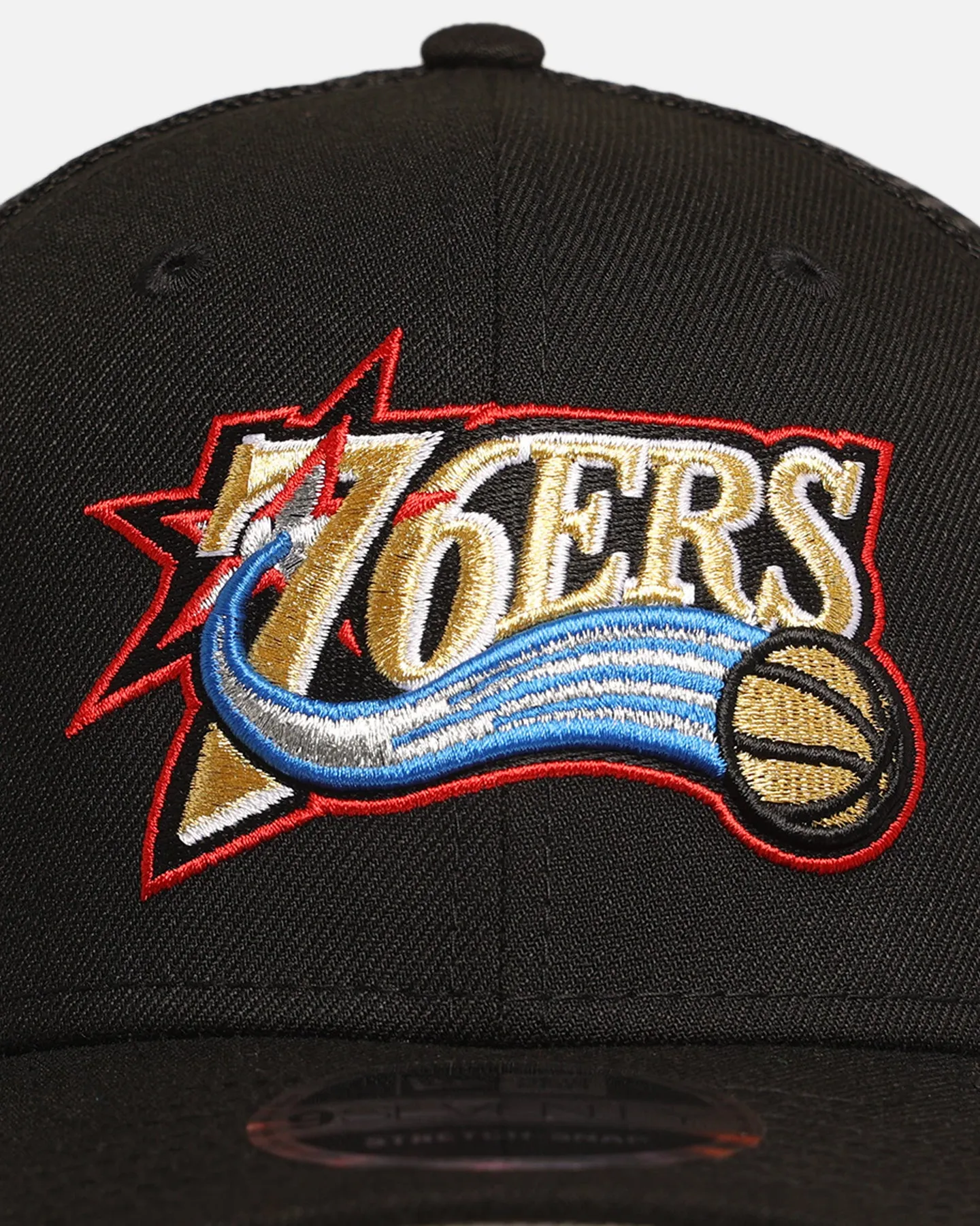 New Era Philadelphia 76ers 'HWC' 9SEVENTY Trucker Stretch Snapback Black sold by Culture Kings product image thumbnail 5