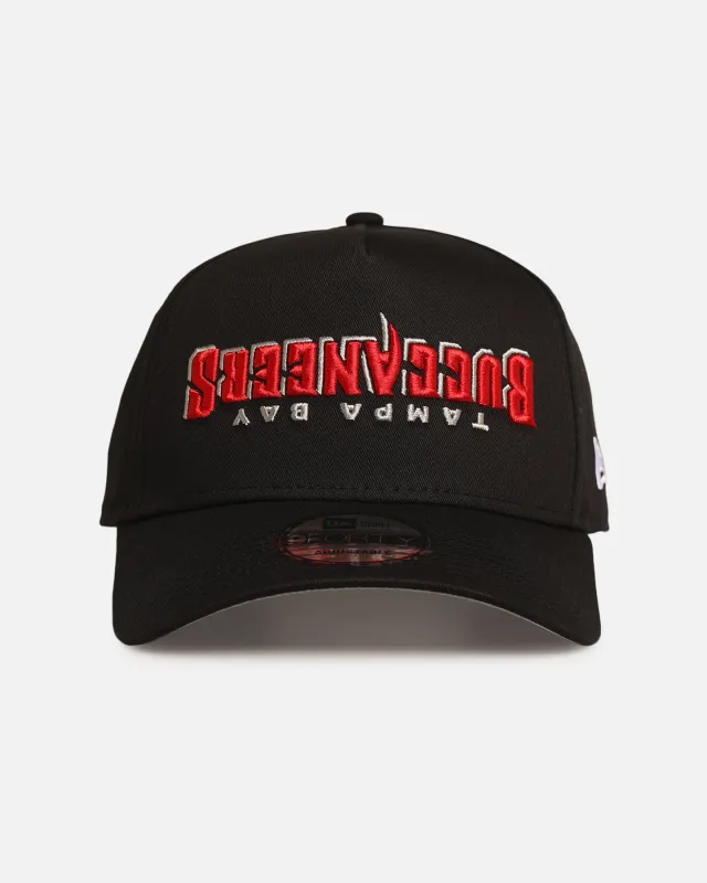 New Era Tampa Bay Buccaneers 'Upside Down Logo' 9FORTY A-Frame Snapback Black sold by Culture Kings