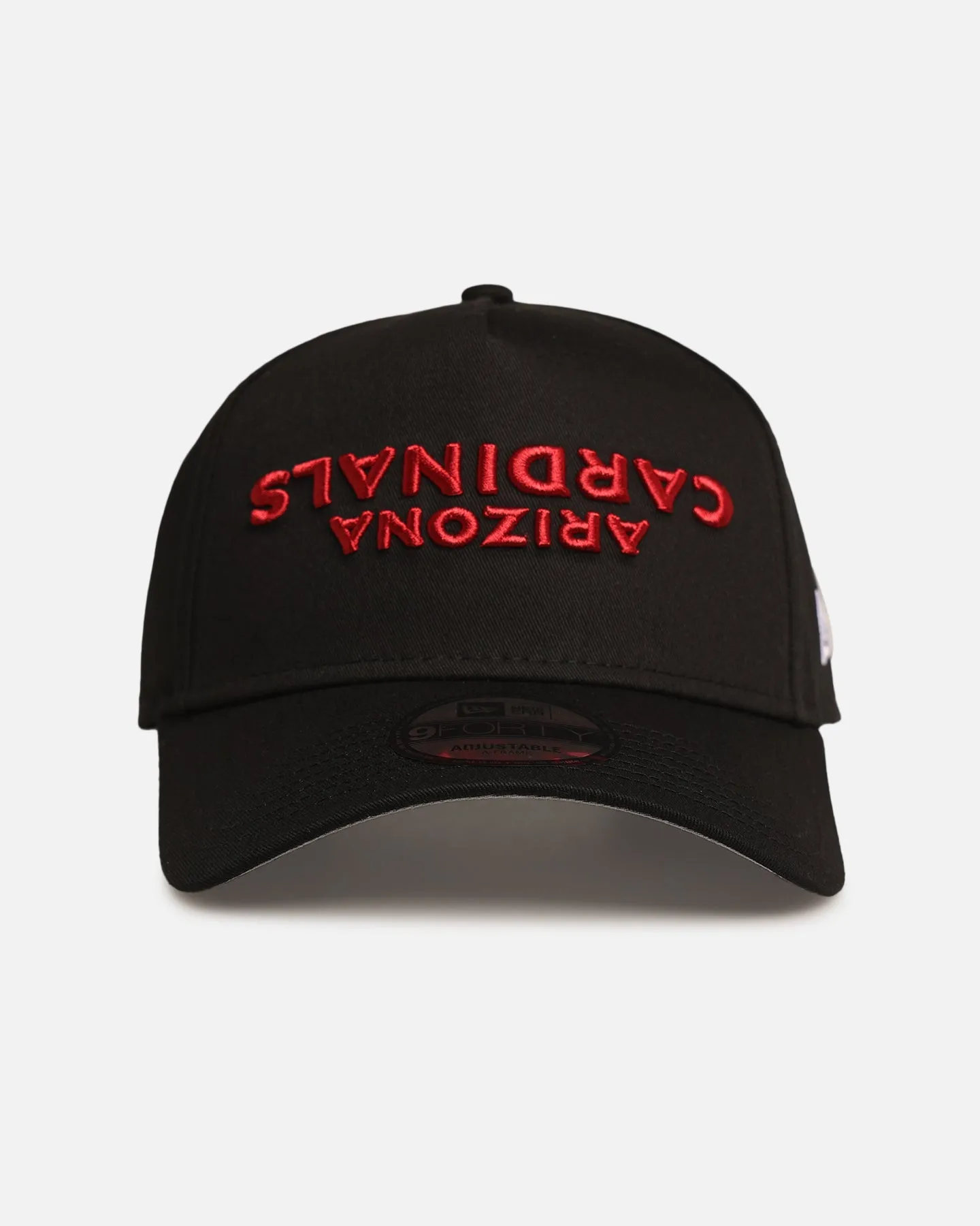 New Era Arizona Cardinals 'Upside Down Logo' 9FORTY A-Frame Snapback Black sold by Culture Kings