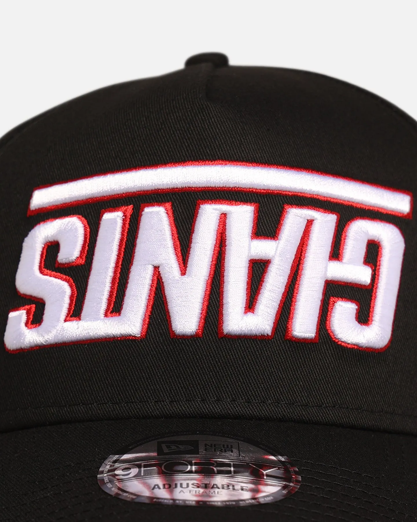 New Era New York Giants 'Upside Down Logo' 9FORTY A-Frame Snapback Black sold by Culture Kings product image thumbnail 5