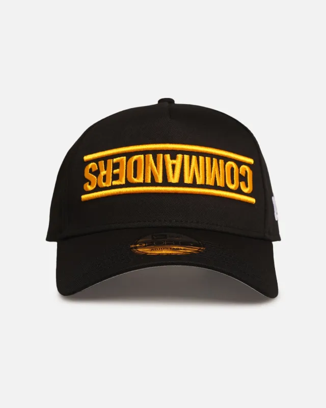 New Era Washington Commanders 'Upside Down Logo' 9FORTY A-Frame Snapback Black sold by Culture Kings