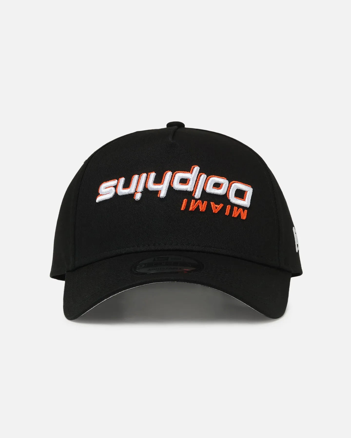 New Era Miami Dolphins 'Upside Down Logo' 9FORTY A-Frame Snapback Black sold by Culture Kings
