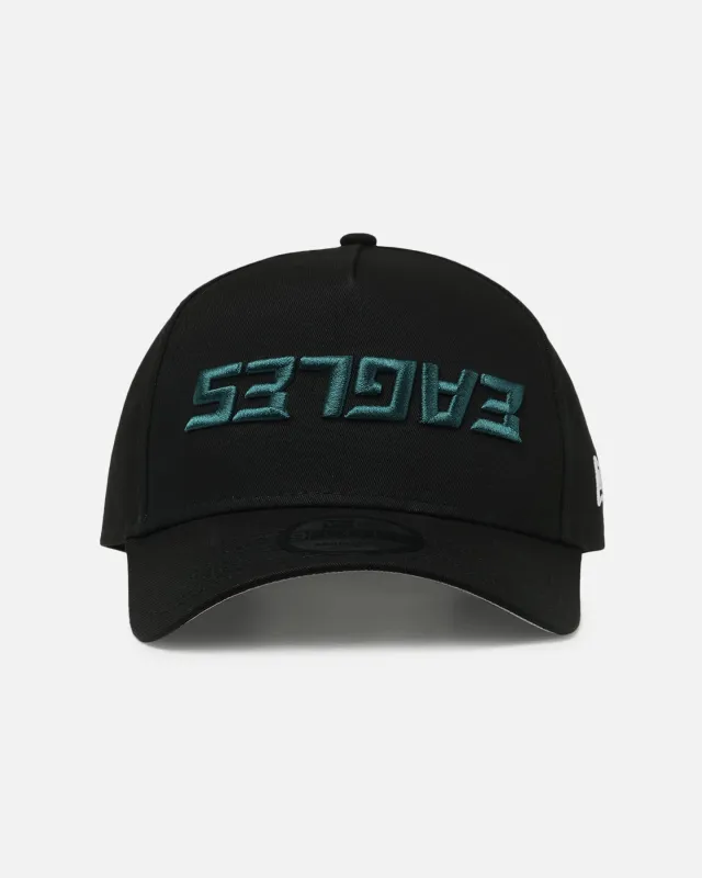 New Era Philadelphia Eagles 'Upside Down Logo' 9FORTY A-Frame Snapback Black sold by Culture Kings