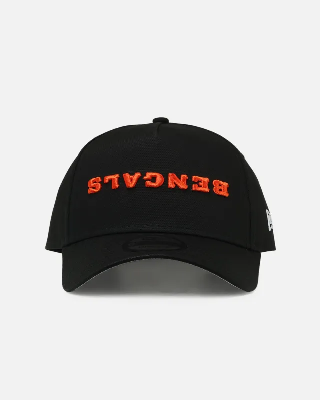 New Era Cincinnati Bengals 'Upside Down Logo' 9FORTY A-Frame Snapback Black sold by Culture Kings