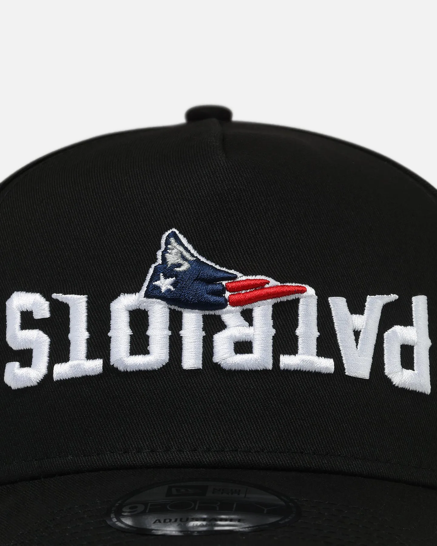 New Era New England Patriots 'Upside Down Logo' 9FORTY A-Frame Snapback Black sold by Culture Kings product image thumbnail 5