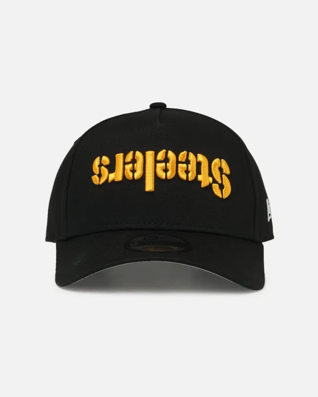 New Era Pittsburgh Steelers 'Upside Down Logo' 9FORTY A-Frame Snapback Black sold by Culture Kings