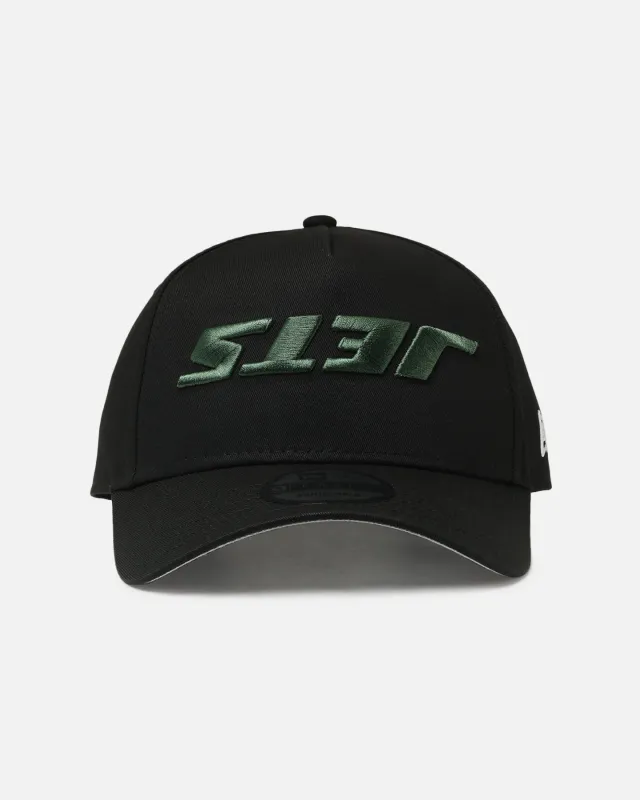 New Era New York Jets 'Upside Down Logo' 9FORTY A-Frame Snapback Black made by New Era