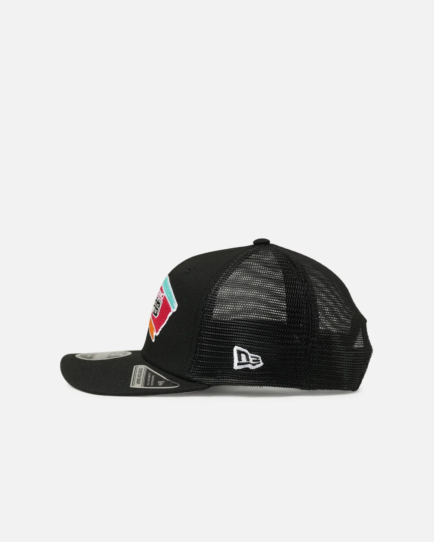 New Era San Antonio Spurs 'HWC' 9SEVENTY Trucker Stretch Snapback Black sold by Culture Kings product image thumbnail 4
