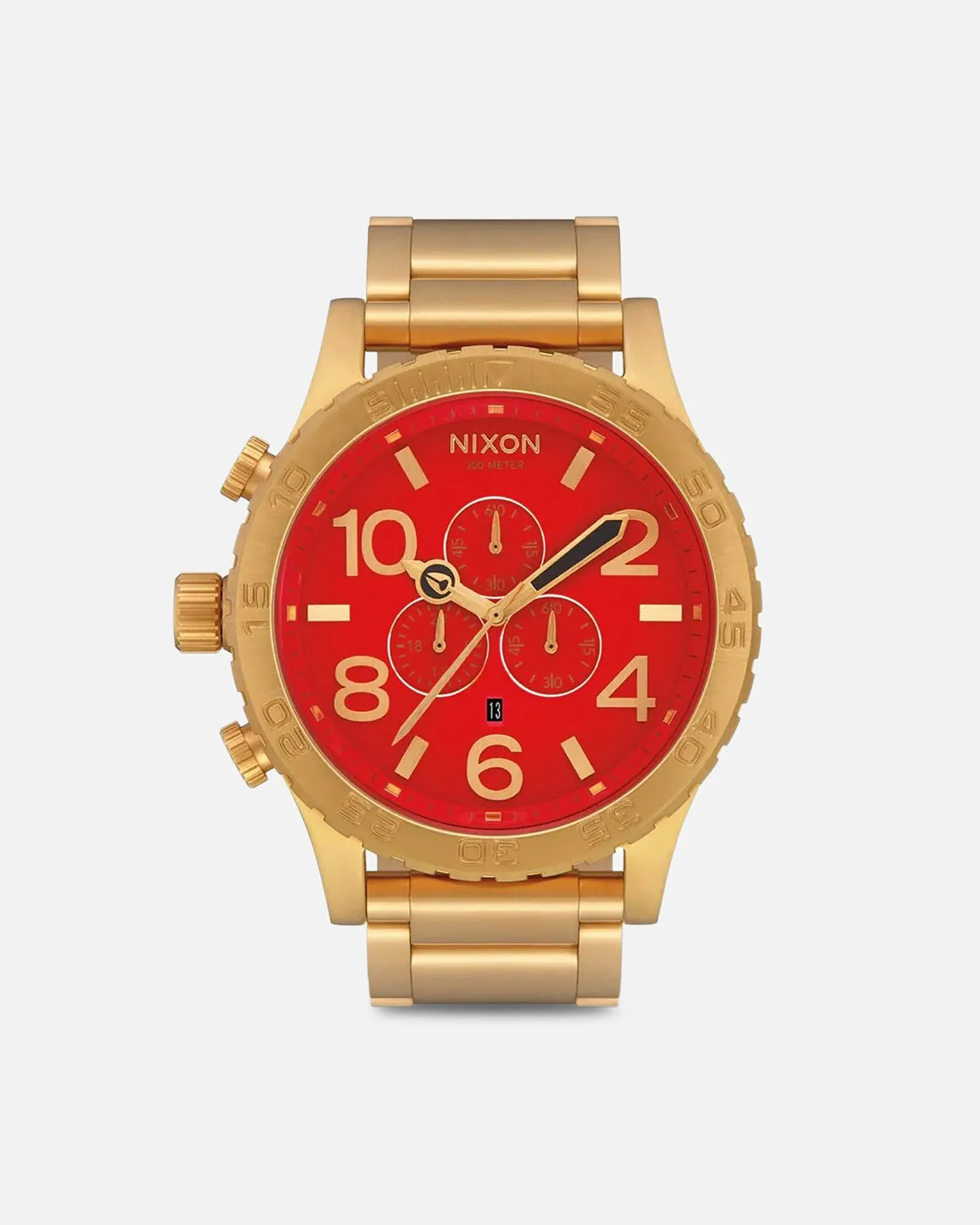 Nixon 51-30 Chrono Gold/Red sold by Culture Kings