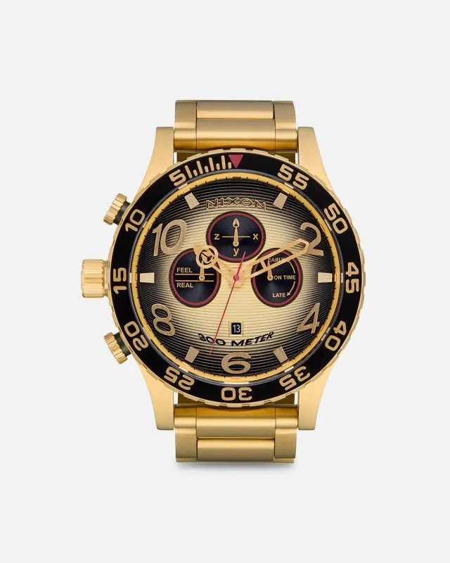 Nixon 51-30 Chrono Gold/Black sold by Culture Kings