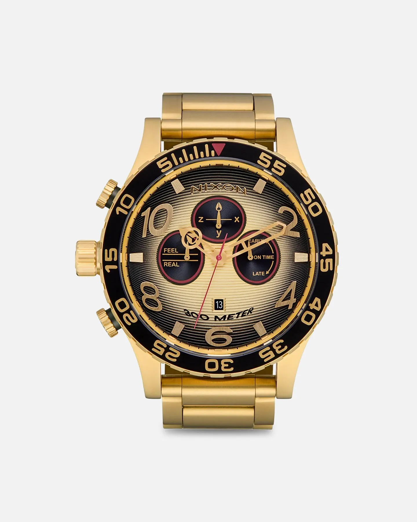 Nixon 51-30 Chrono Gold/Black sold by Culture Kings
