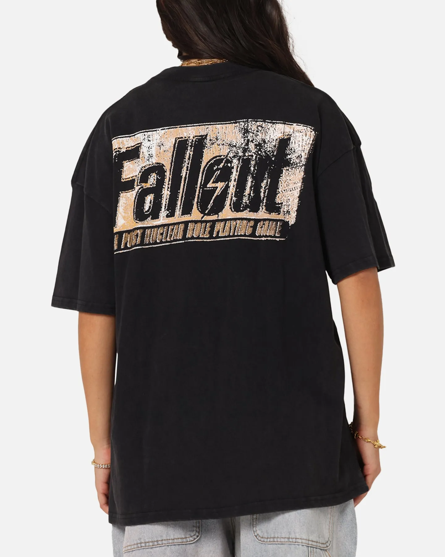 73Studio X Fallout '97 Fallout Vintage T-Shirt Black Acidwash sold by Culture Kings product image thumbnail 2