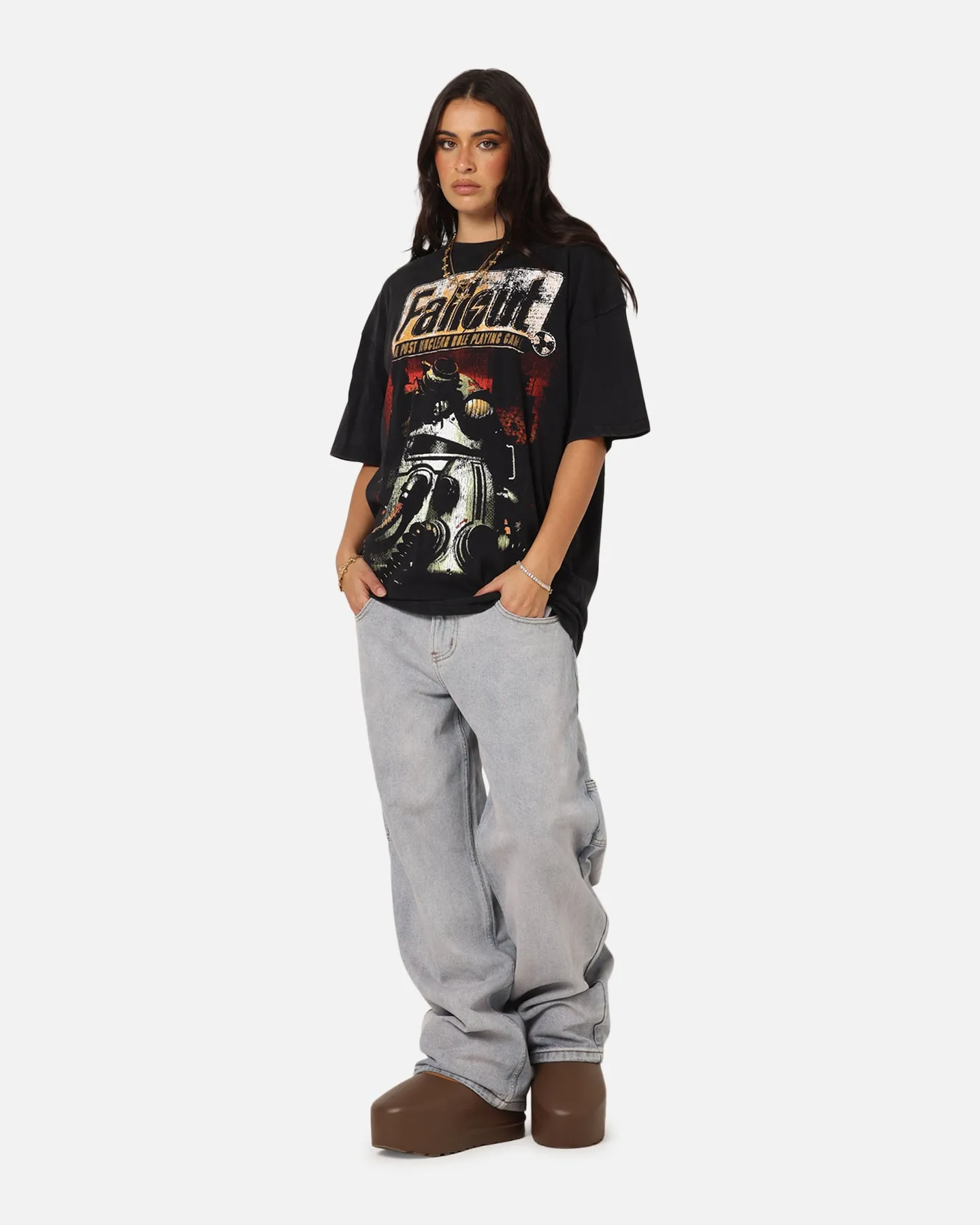 73Studio X Fallout '97 Fallout Vintage T-Shirt Black Acidwash sold by Culture Kings product image thumbnail 3