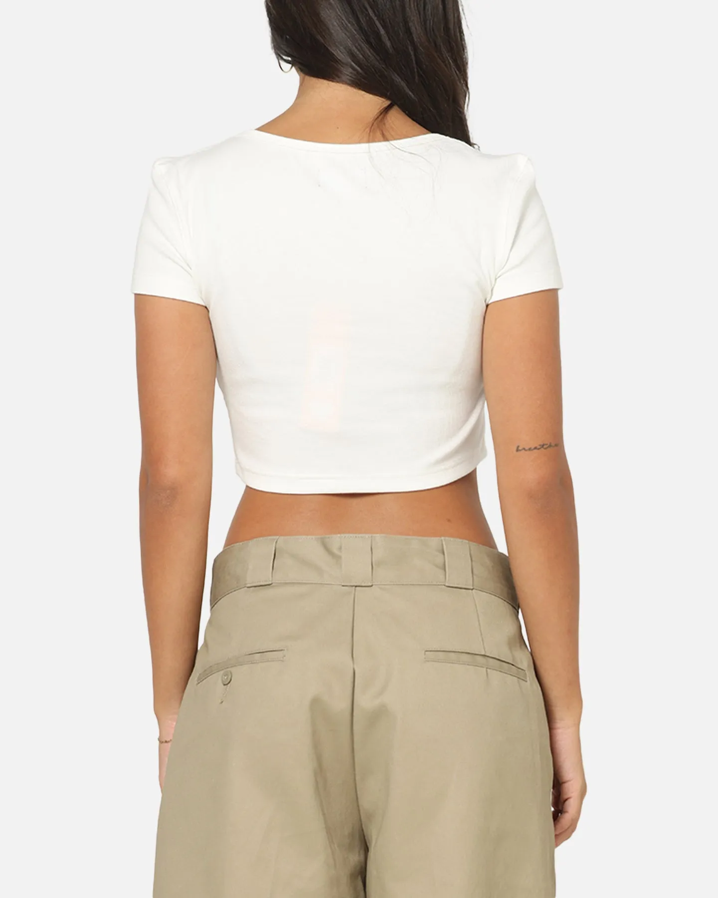 Von Dutch Women's Cropped T-Shirt White sold by Culture Kings product image thumbnail 3