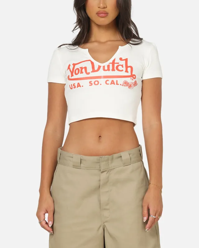 Von Dutch Women's Cropped T-Shirt White made by Von Dutch