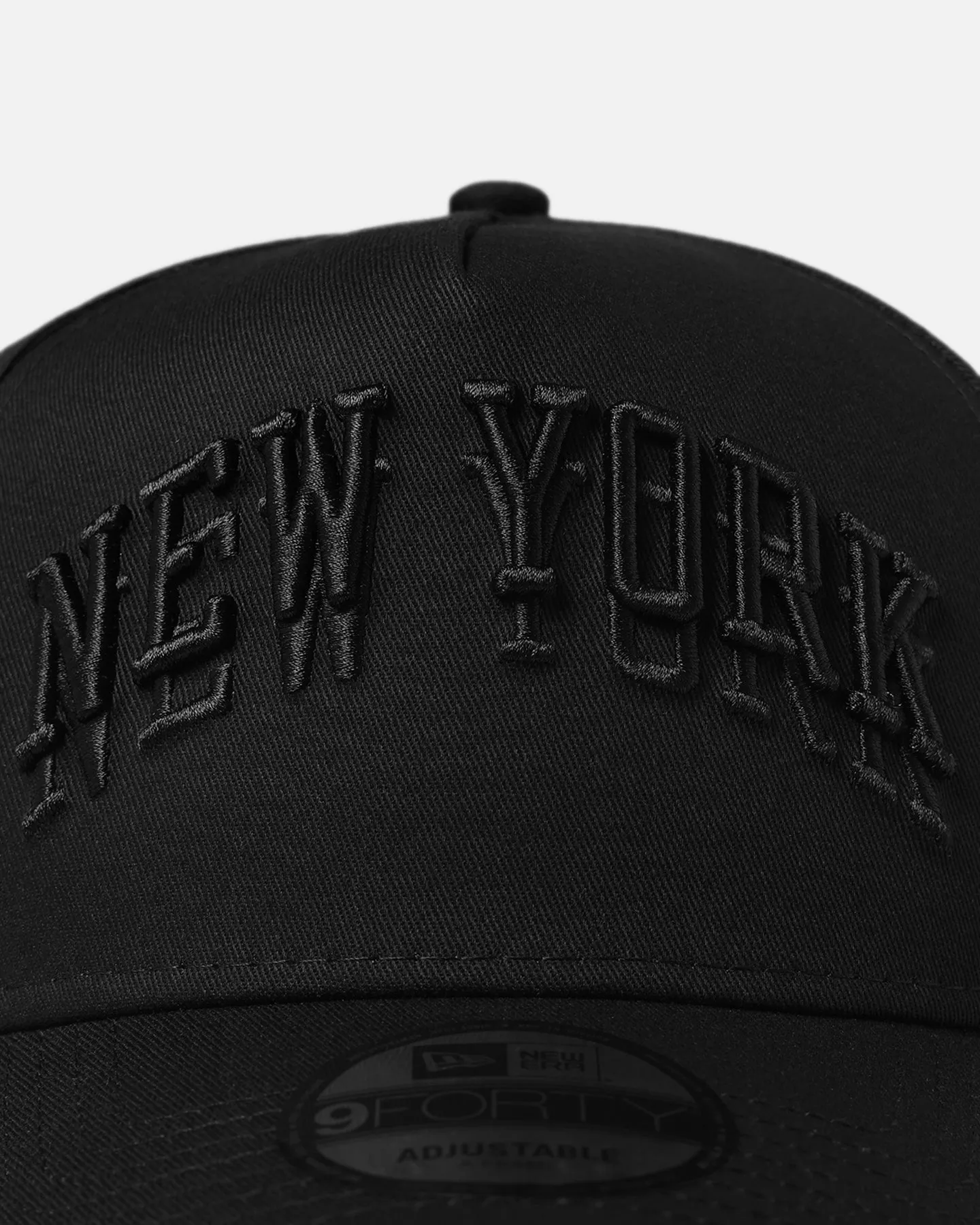 New Era New York Knicks 'NBA Black On Black' 9FORTY A-Frame Snapback Black sold by Culture Kings product image thumbnail 5