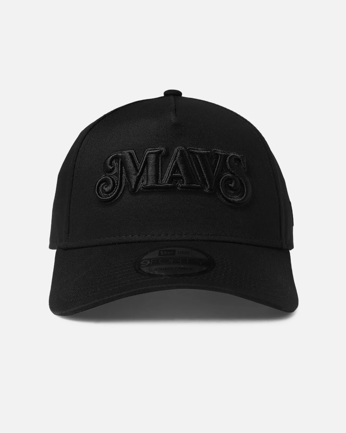 New Era Dallas Mavericks 'NBA Black On Black' 9FORTY A-Frame Snapback Black sold by Culture Kings