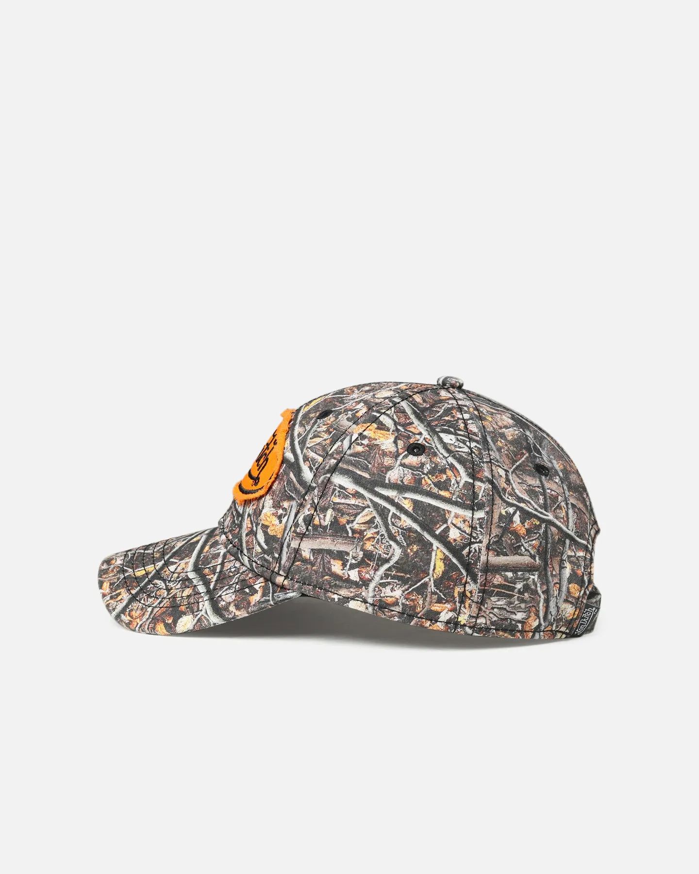 Von Dutch Woodcamo Dad Strapback Cap Camo/Orange sold by Culture Kings product image thumbnail 4