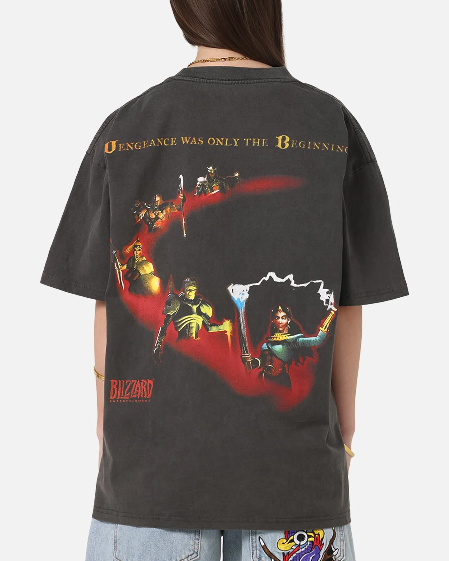 73Studio X Diablo Halloween Heroes Are Born Heavyweight T-Shirt Black Wash sold by Culture Kings product image thumbnail 2