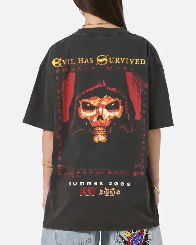 73Studio X Diablo Halloween Summer 2000 Vintage T-Shirt Black Wash sold by Culture Kings