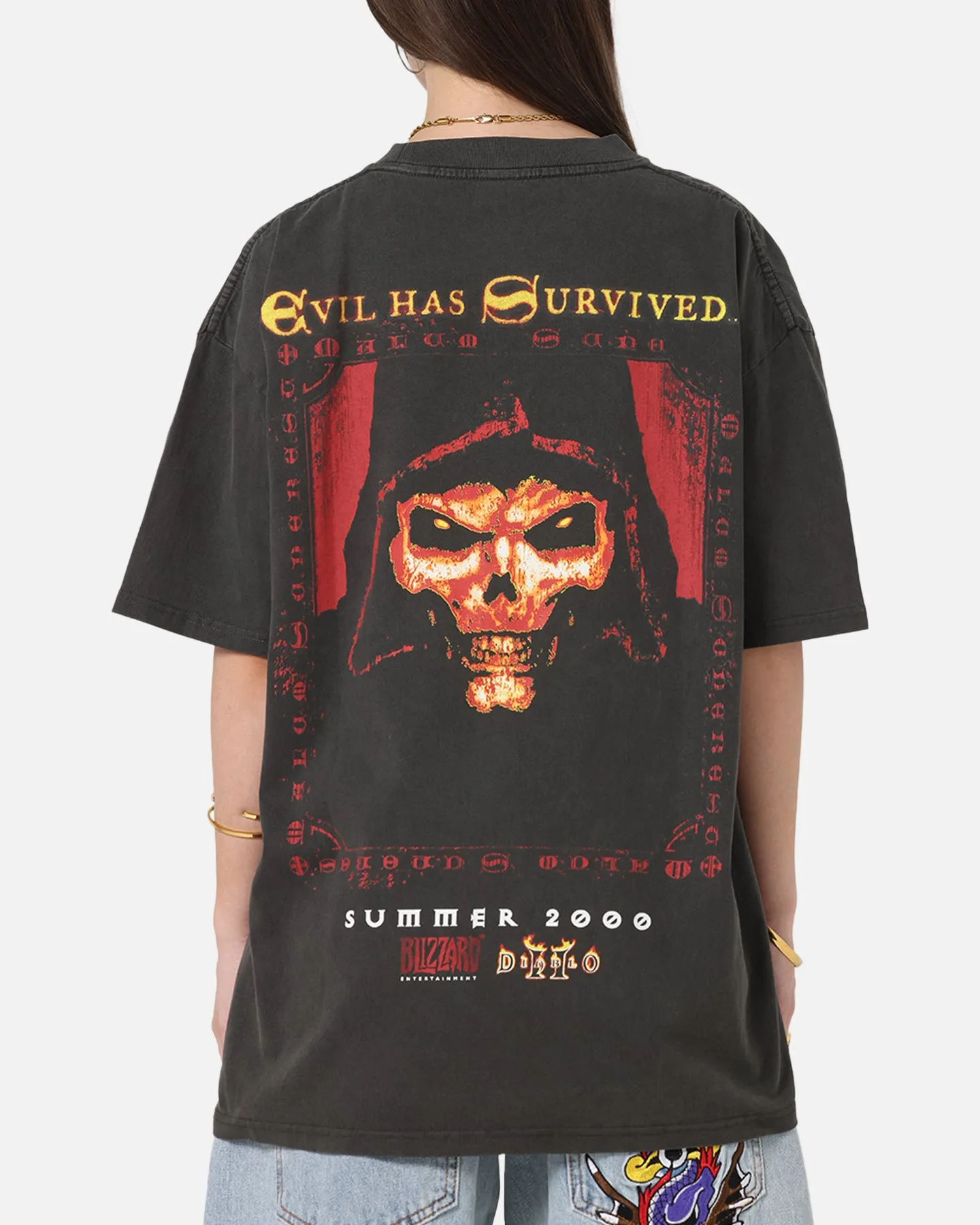 73Studio X Diablo Halloween Summer 2000 Vintage T-Shirt Black Wash sold by Culture Kings