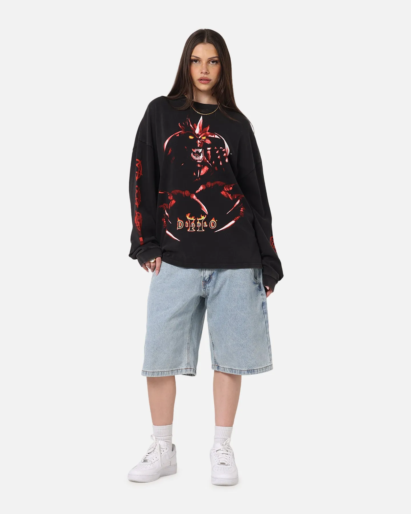 73Studio X Diablo Halloween Evil Is Coming Back Long Sleeve T-Shirt Vintage Black sold by Culture Kings product image thumbnail 3