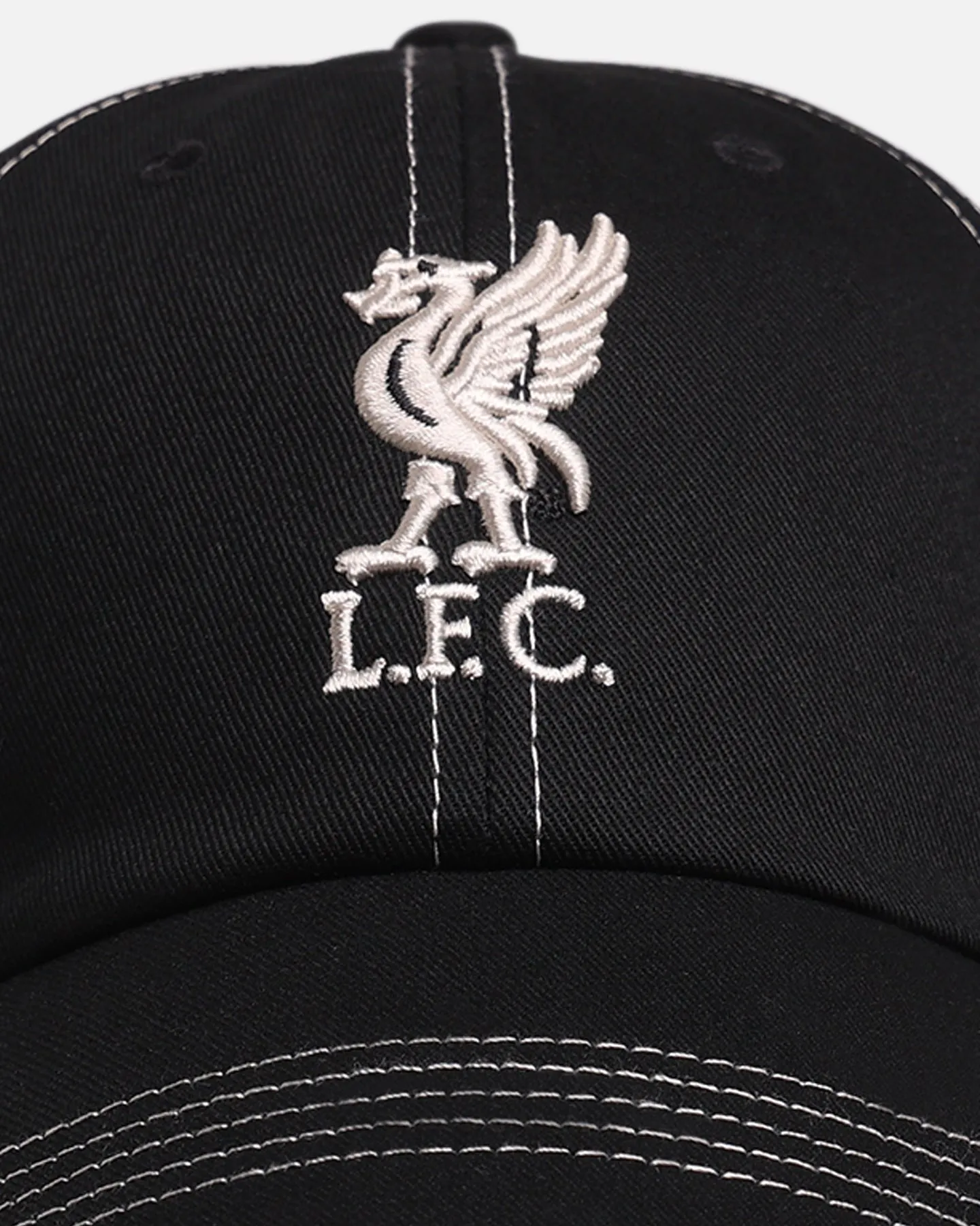 47 Brand Liverpool Football Club 'Contrast Stitch' 47 Clean Up Strapback Black/Bone sold by Culture Kings product image thumbnail 5