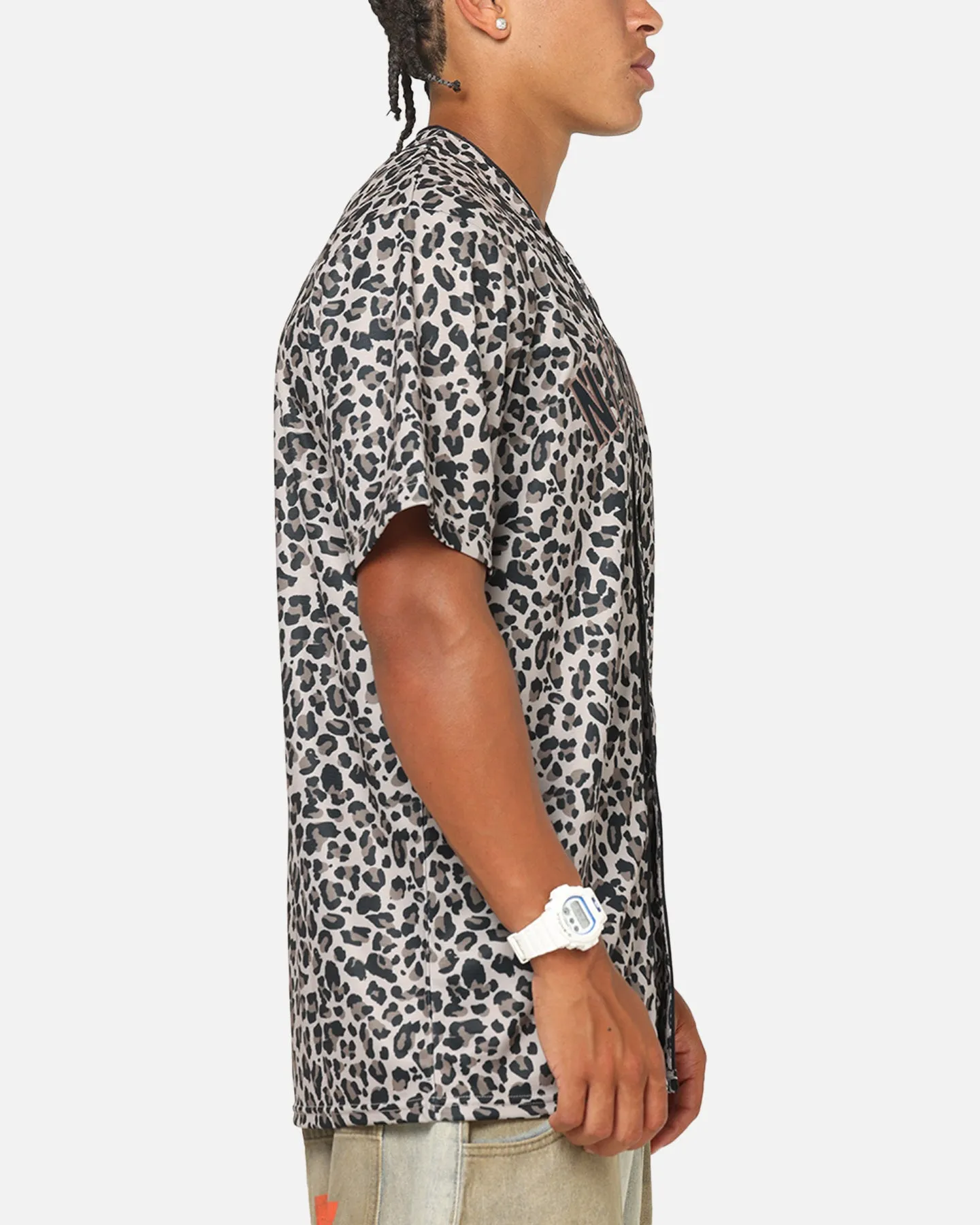 Majestic Athletic New York Yankees Leopard Baseball Button Up Shirt Leopard sold by Culture Kings product image thumbnail 4