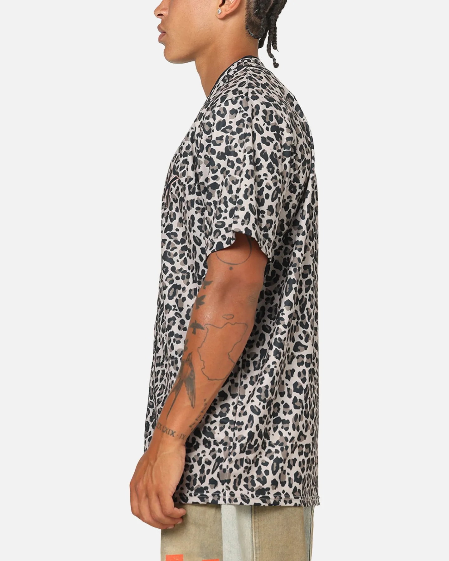 Majestic Athletic New York Yankees Leopard Baseball Button Up Shirt Leopard sold by Culture Kings product image thumbnail 5