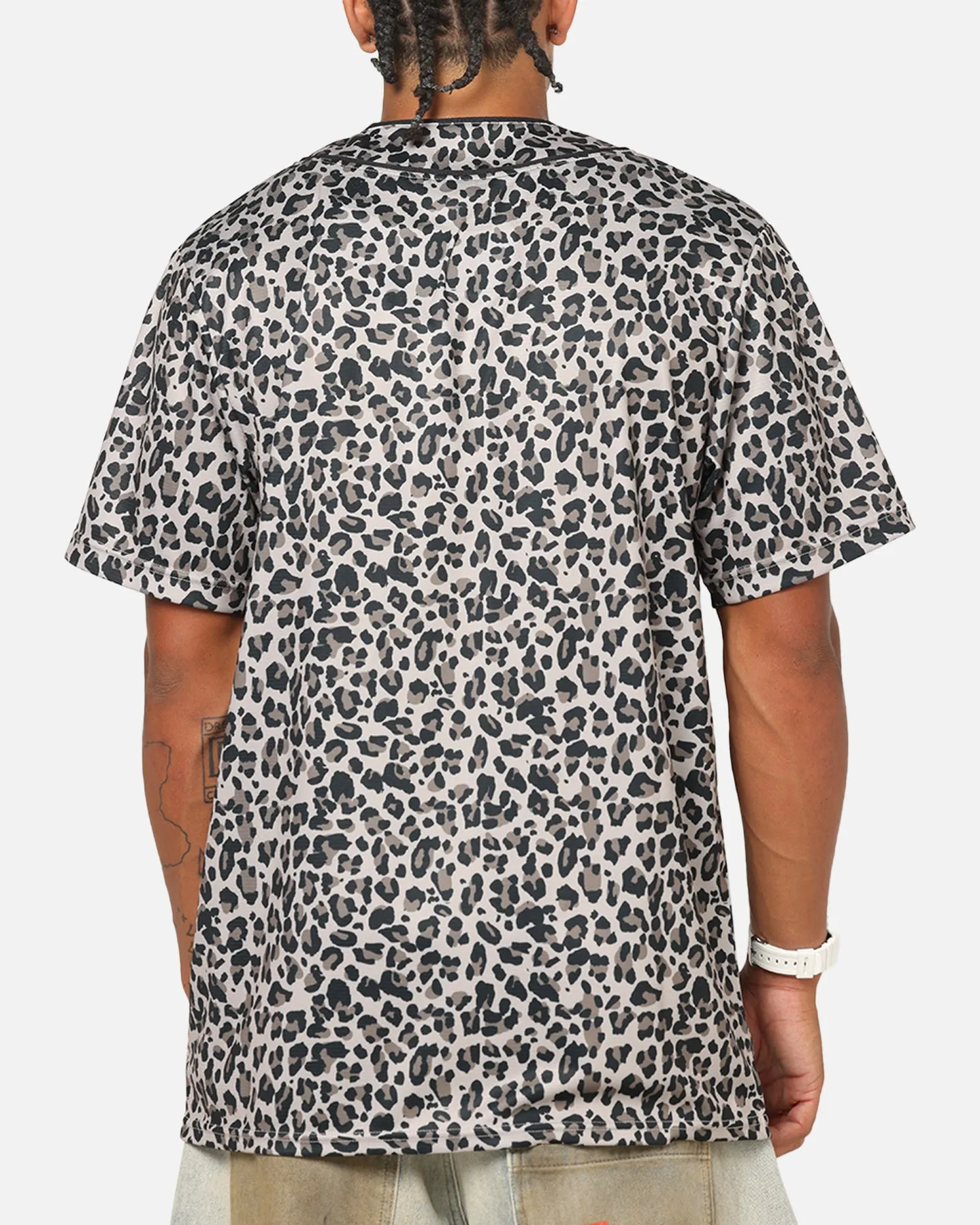 Majestic Athletic New York Yankees Leopard Baseball Button Up Shirt Leopard sold by Culture Kings product image thumbnail 3