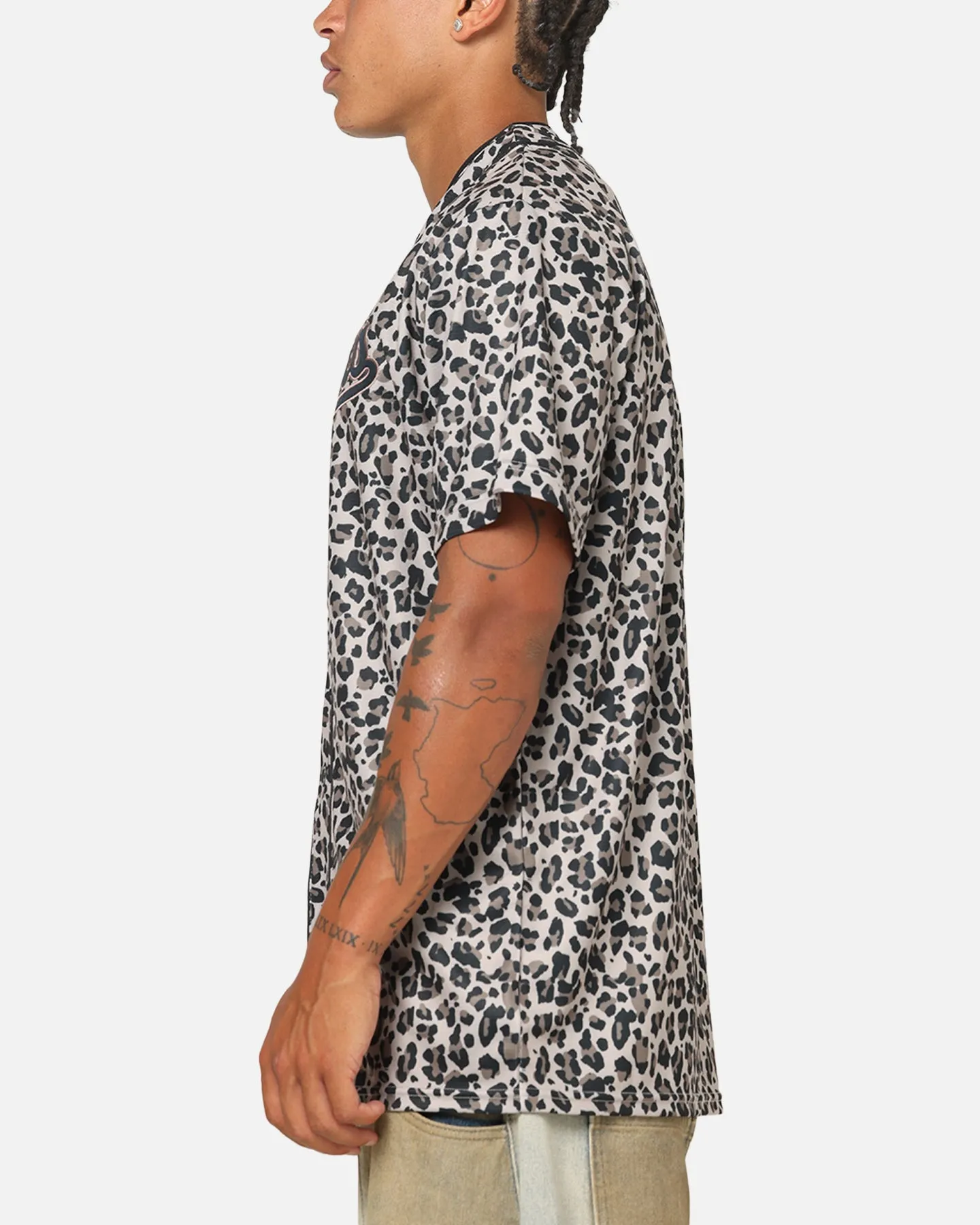 Majestic Athletic Los Angeles Dodgers Leopard Baseball Button Up Shirt Leopard sold by Culture Kings product image thumbnail 5