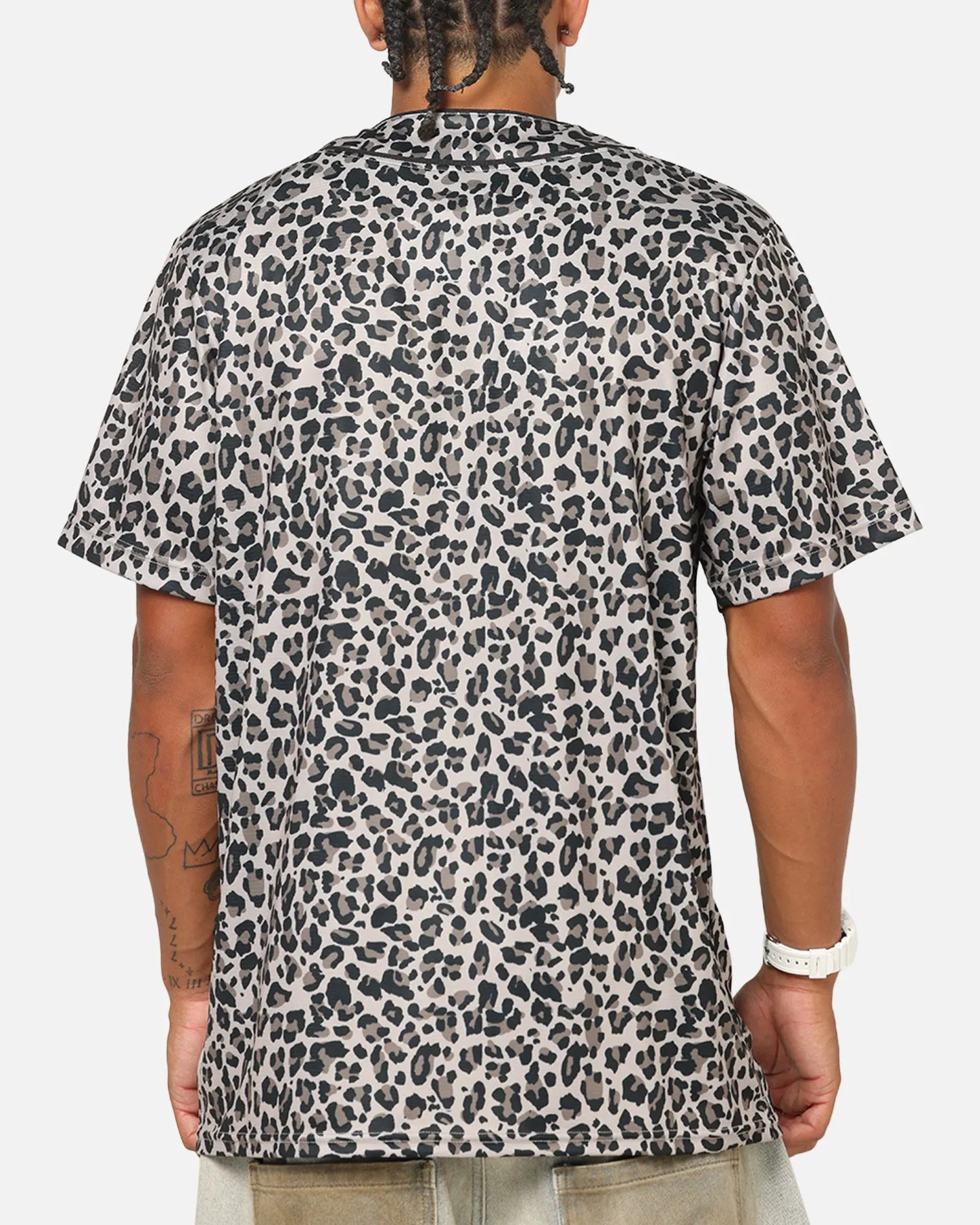 Majestic Athletic Los Angeles Dodgers Leopard Baseball Button Up Shirt Leopard sold by Culture Kings product image thumbnail 3