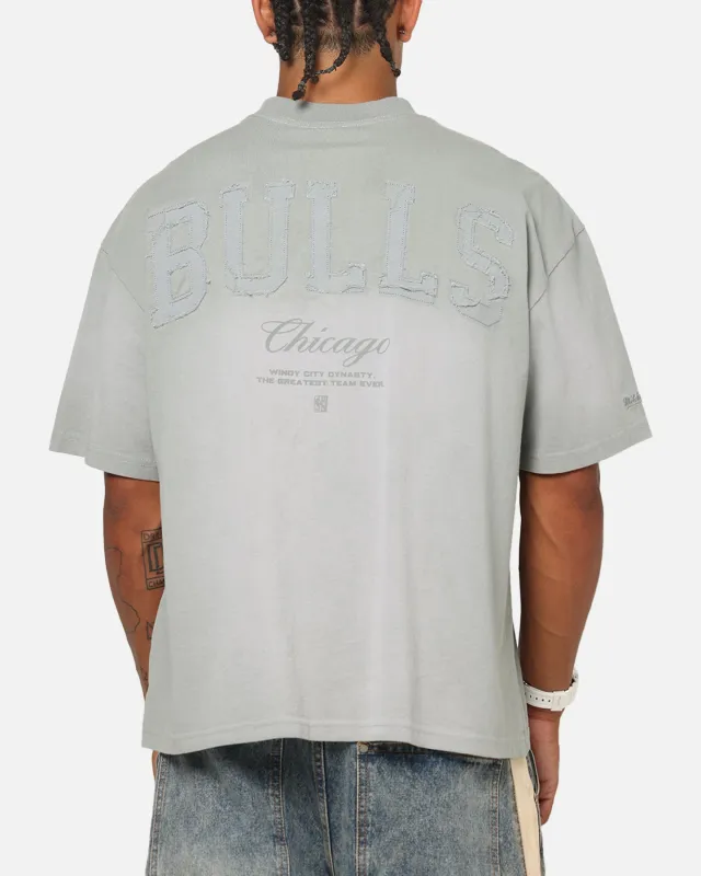 Mitchell & Ness Chicago Bulls Big Oversized Logo T-Shirt Neutral Grey made by Mitchell & Ness