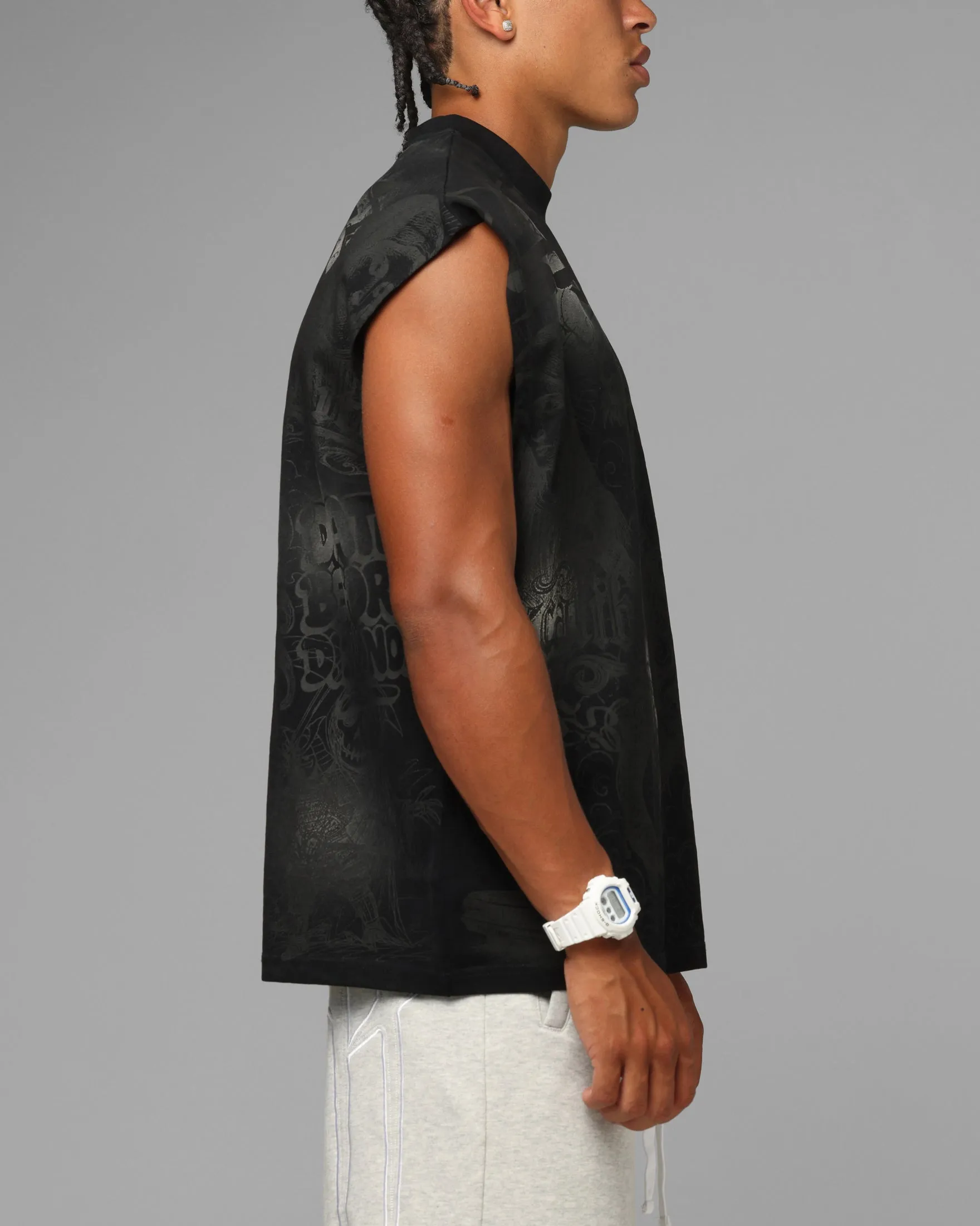 Loiter Sketch Book Muscle T-Shirt Black sold by Culture Kings product image thumbnail 5