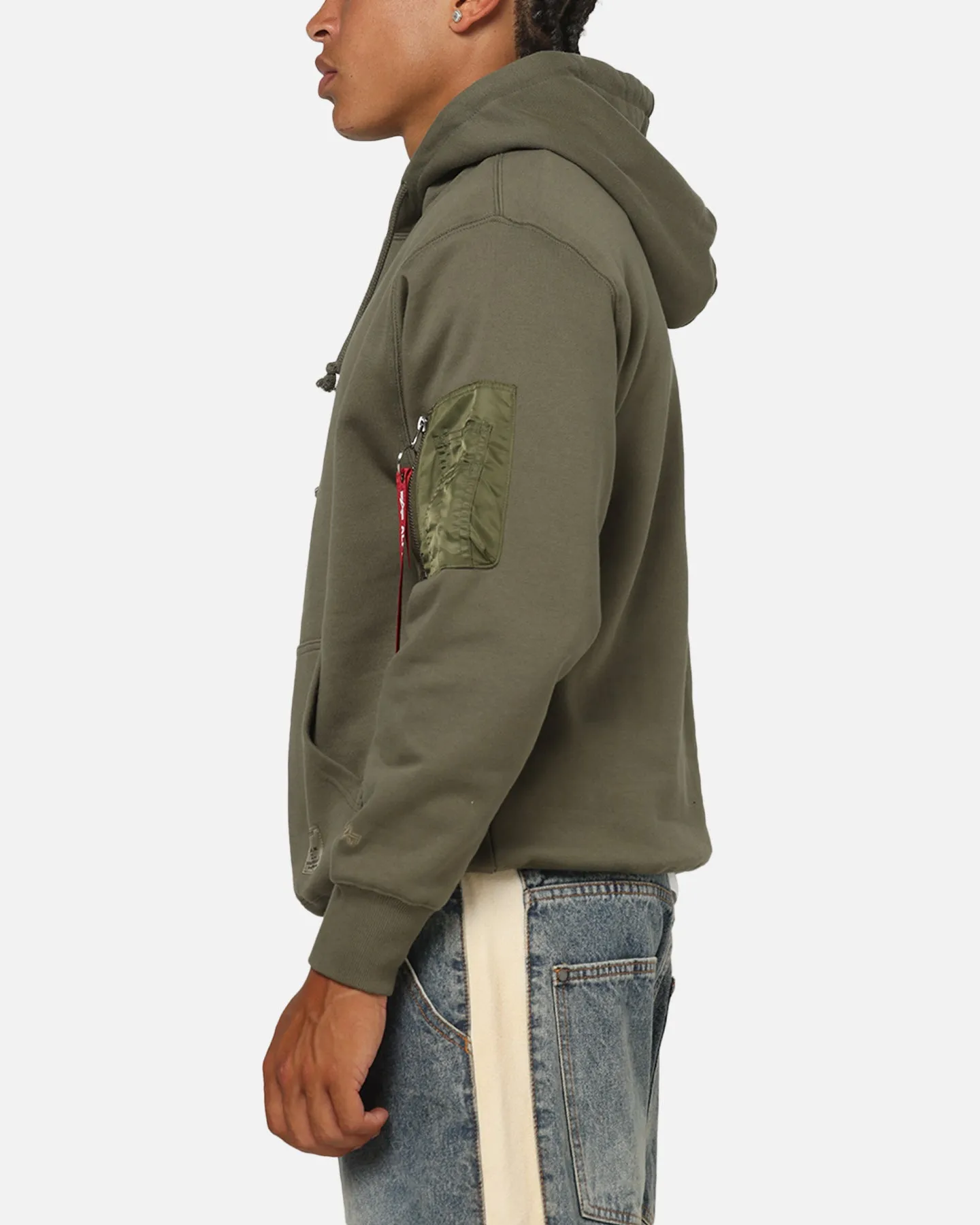 Alpha Industries Utility Pocket Hoodie Green sold by Culture Kings product image thumbnail 5