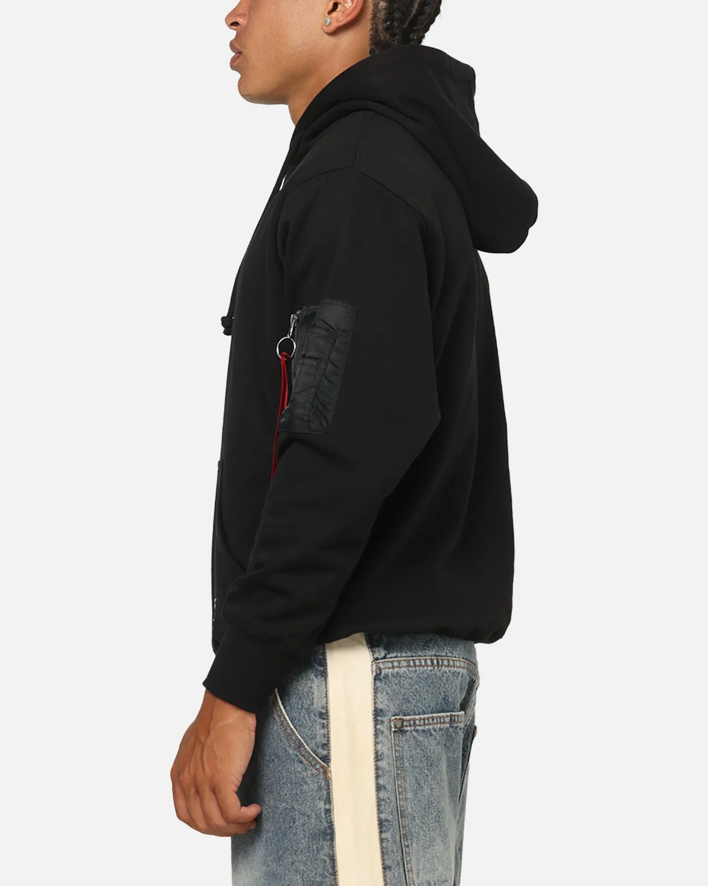 Alpha Industries Utility Pocket Hoodie Black sold by Culture Kings product image thumbnail 5