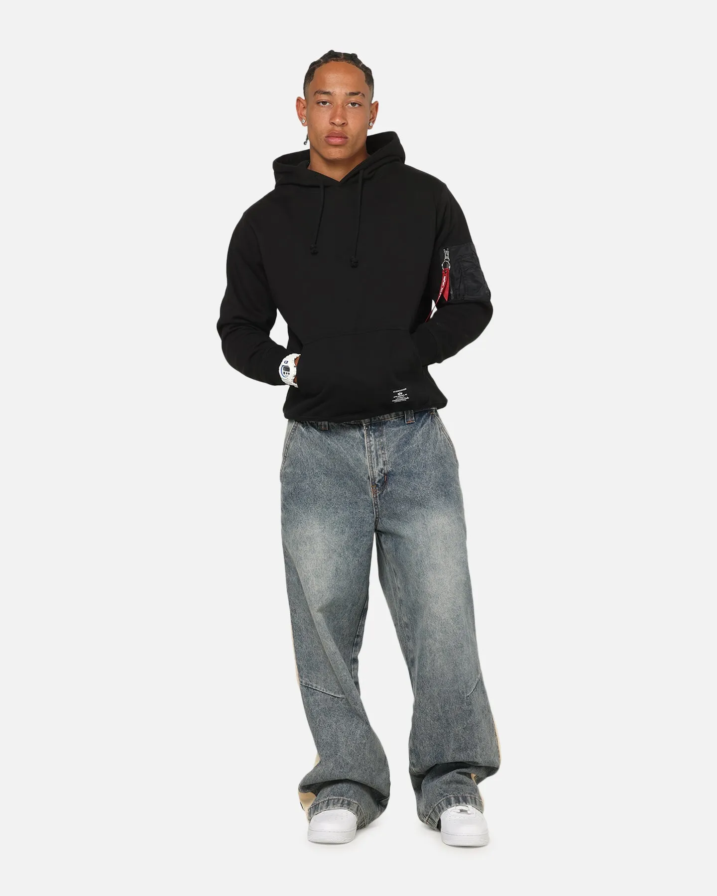 Alpha Industries Utility Pocket Hoodie Black sold by Culture Kings product image thumbnail 2