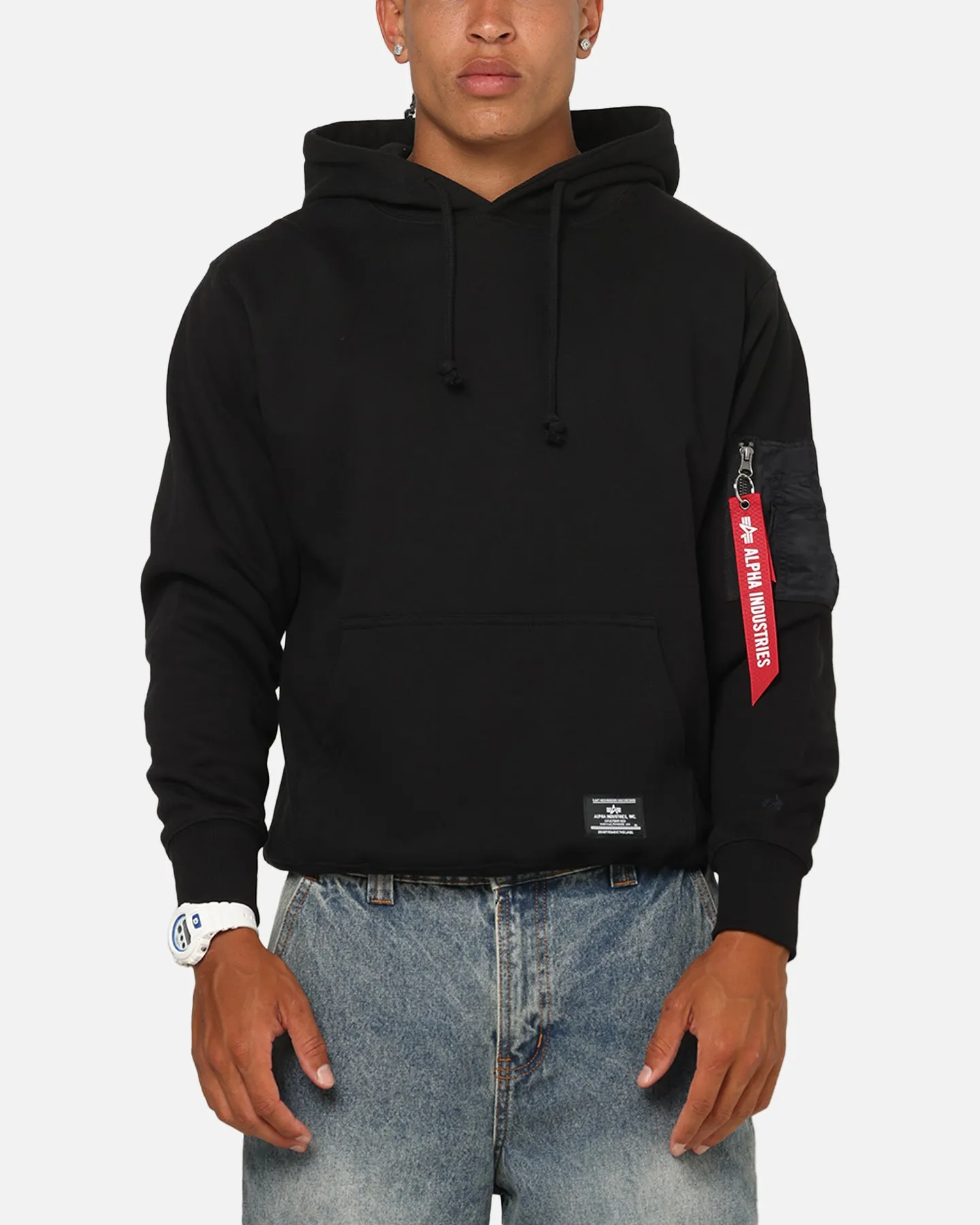 Alpha Industries Utility Pocket Hoodie Black sold by Culture Kings