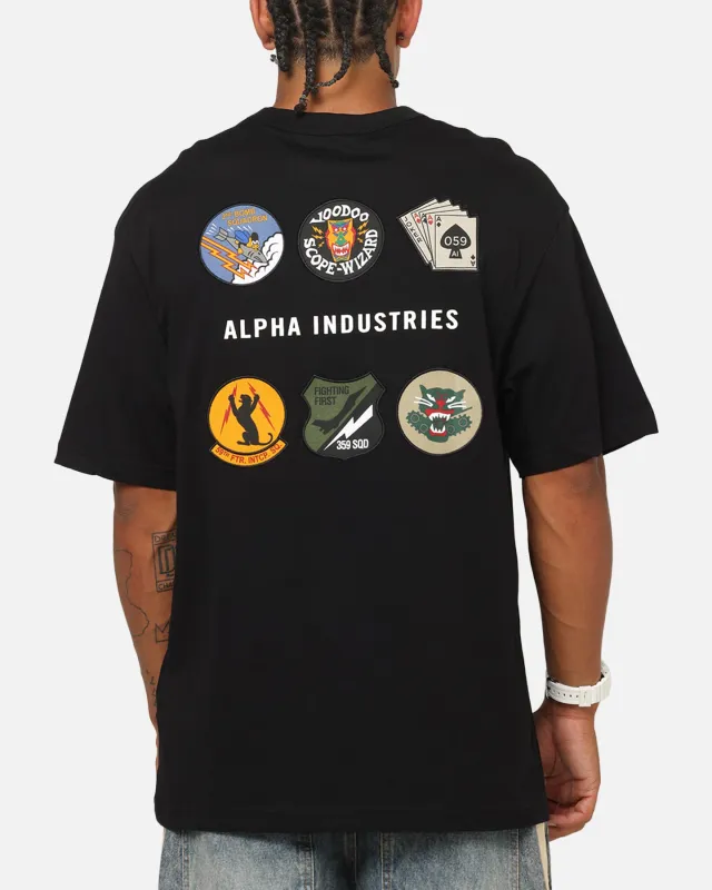 Alpha Industries Patched T-Shirt Black made by Alpha Industries